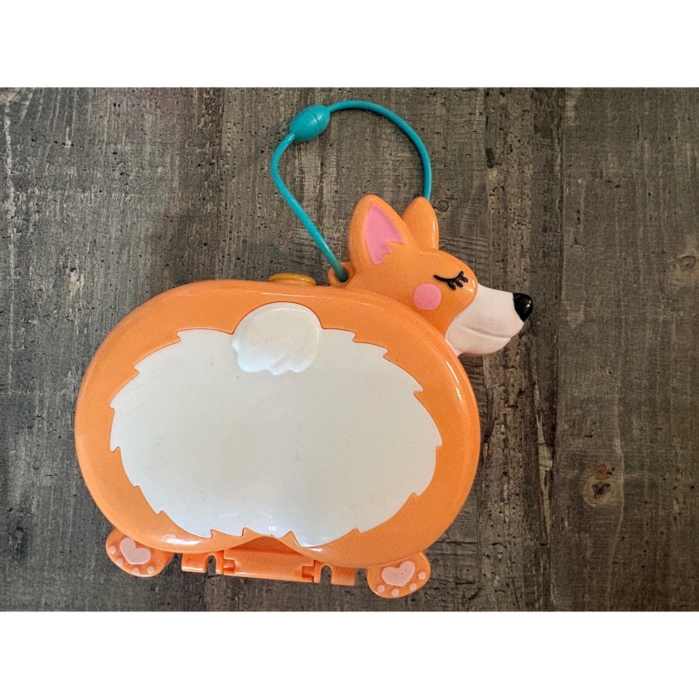 Mattel Polly Pocket Corgi Cuddles Compact Playset Orange Case without Figures
